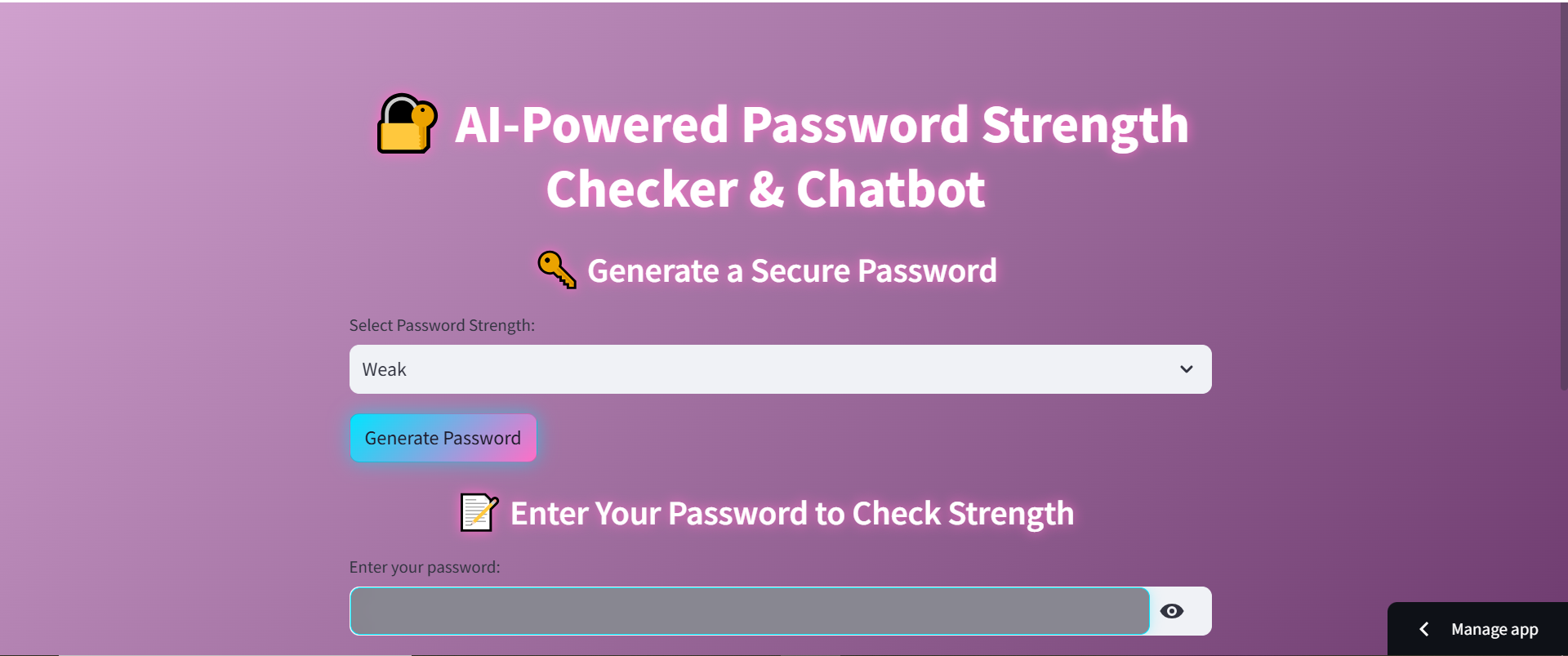 AI Password & Chatbot