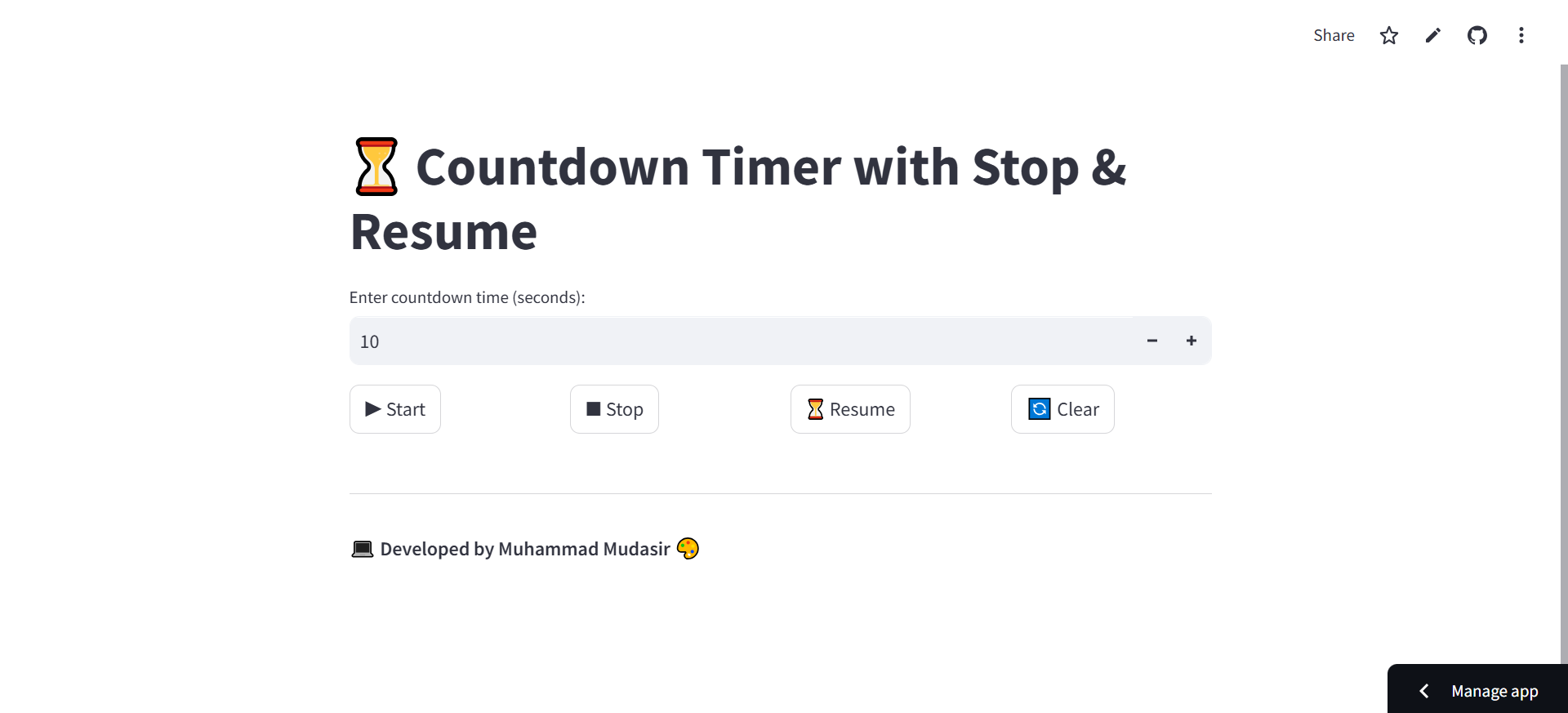 Countdown Timer